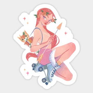 Cupid Girl Sticker